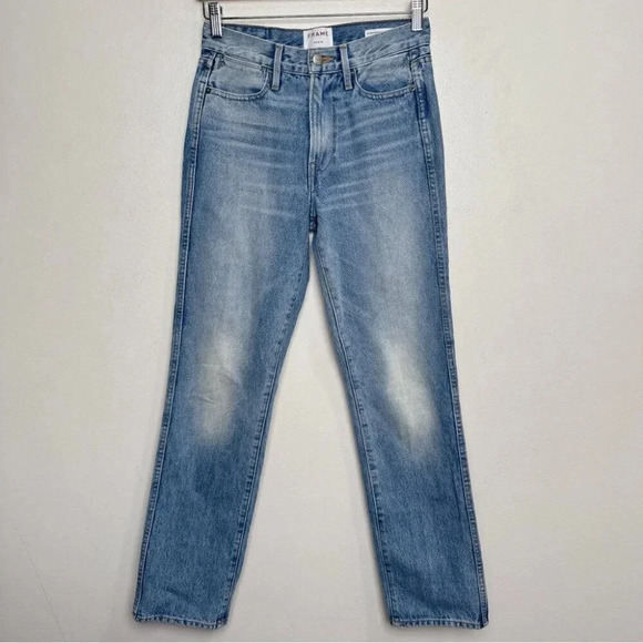 Frame  Womens 24 Rigid Re-release Le High Straight Jeans - Picture 2 of 16